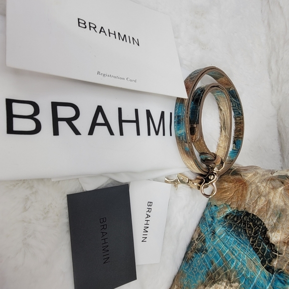 NWT BRAHMIN DESIGNER PURSE BAG HANDBAG Melbourne Rare Design Italian Leather - Picture 7 of 12